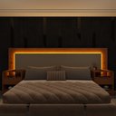 Ver imagem 2 de Painel Box Casal Espanha com LED e USB Embutido Tcil