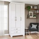 Ver imagem 1 de Guarda-Roupa Solteiro 3 Portas 2 Gavetas Alvorada Henn