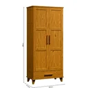 Ver imagem 5 de Guarda-Roupa de Bebê em Madeira Maciça com 2 Portas 1 Gaveta Cool Espresso Móveis