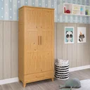 Ver imagem 1 de Guarda-Roupa de Bebê em Madeira Maciça com 2 Portas 1 Gaveta Cool Espresso Móveis