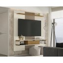 Ver imagem 2 de Painel Lisboa Off White/Cinamomo/Rattan – Bechara Móveis