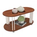 Ver imagem 2 de Mesa de Centro Ciclo 1 Prateleira 100% Mdf Cedro/off White - Pnr Móveis