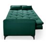 Sofá Cama Reclinável Yara Casal 2,08m Pés de Ferro Suede Verde Império Estofados - 4