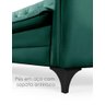 Sofá Cama Reclinável Yara Casal 2,08m Pés de Ferro Suede Verde Império Estofados - 5