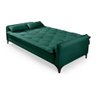 Sofá Cama Reclinável Yara Casal 2,08m Pés de Ferro Suede Verde Império Estofados - 3