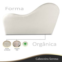 Cabeceira Orgânica 160cm Casal Queen Painél para Cama Box Bouclé Serena - 3