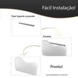 Cabeceira Orgânica 160cm Casal Queen Painél para Cama Box Bouclé Serena - 5
