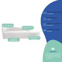 Ver imagem 5 de Recamier Curvo Orgânico 200cm 3 Lugares Lado Direito para Sala Estar Bouclé Paris Branco