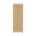 Ver imagem 5 de Guarda-roupa Infantil 62cm 2 Portas e 2 Gavetas Realeza Multimóveis Mp4451 Branco/madeirado