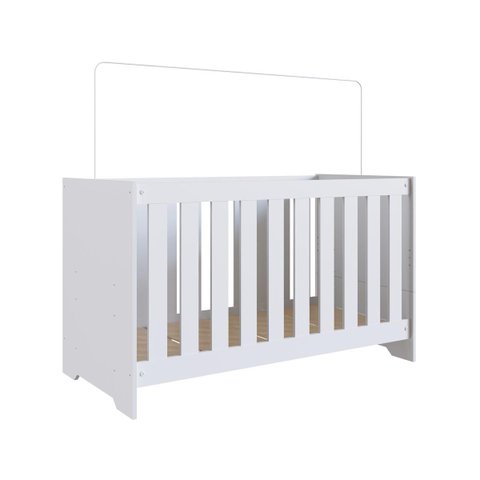 Berço 3 em 1 Linha Aconchego 133X 64,8cm Branco