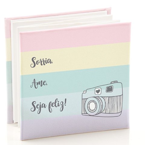 Album Sanfonado Sorria Ame Seja Feliz 10x10 12f- Ical 901