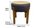 Ver mais imagens de Puff Decorativo Marrom 815 Veneza