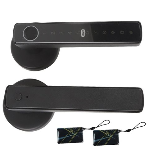 Fechadura Digital Eletronica App Celular Bluetooth Biometria Senha Chave Cartao Maçaneta Porta Intel