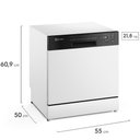 Ver imagem 5 de Lava-Louça Electrolux 8 Serviços Programa Lava e Seca 50 Min, Branco - LB08E