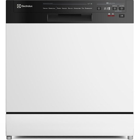 Lava-Louça Electrolux 8 Serviços Programa Lava e Seca 50 Min, Branco - LB08E