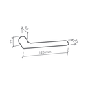 Ver imagem 3 de Fechadura Kyhe 2 Cromado - Banheiro