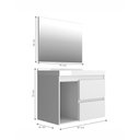Ver imagem 2 de Gabinete Banheiro com Cuba e Espelheira 80cm Multimóveis VCR10074 Cimento
