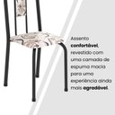 Ver mais imagens de Conjunto para Sala de Jantar com 6 Cadeiras Lívia Arabesco/Preto