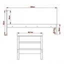 Ver imagem 3 de Cama Solteiro Cm8004 Amendoa Branco Amendoa Branco