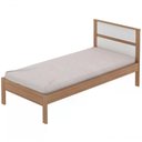Ver imagem 1 de Cama Solteiro Cm8004 Amendoa Branco Amendoa Branco