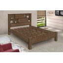 Ver imagem 2 de Cama Casal Com Nichos E Portas Veneza 100% Mdf + Colchão Casal 1,38x1,88 Mocaccino