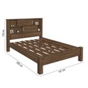 Ver imagem 3 de Cama Casal Com Nichos E Portas Veneza 100% Mdf + Colchão Casal 1,38x1,88 Mocaccino