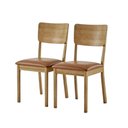 Ver imagem 2 de Kit 2 Cadeiras Tereza Madeira Maciça Estofada Sala de Jantar
