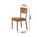 Ver imagem 3 de Kit 2 Cadeiras Tereza Madeira Maciça Estofada Sala de Jantar