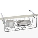 Ver imagem 5 de Kit 2 Organizadores Aramado para Prateleira 34cm Cesto Multiuso Encaixe para Armário