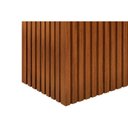 Ver imagem 3 de Mesa de Sala Jantar Canes com Tampo Vidro Curvo 200x100cm Cedro Off White Dj Móveis