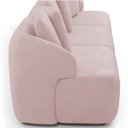 Ver imagem 6 de Sofá 3 Lugares para Sala de Estar Living 228cm Arlo F04 Veludo Rosê - Lyam Decor
