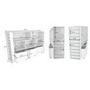 Ver imagem 2 de Organizador Infantil Natalino MDF 142cm Cinza Woodcore