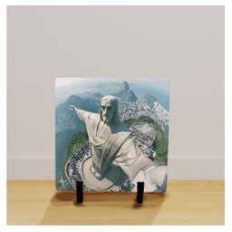 Quadro Azulejo Cristo Redentor Rio de Janeiro - 2