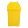 Cesto Quadrado com Tampa Vai e Vem 60 Litros Cor:amarelo - 5