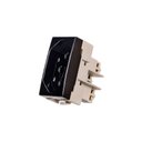 Ver imagem 1 de Módulo Tomada Margirius Sleek 2p+t 10a Preto Ebony