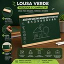 Ver imagem 6 de Lousa Verde Infantil Quadro Escolar Madeira Educativa Compacta Recados Avisos Estudos Mesa Escritori