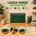 Ver imagem 7 de Lousa Verde Infantil Quadro Escolar Madeira Educativa Compacta Recados Avisos Estudos Mesa Escritori