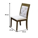 Ver imagem 7 de Conjunto Mesa Quadrada 140cm Grécia e 6 Cadeiras Milão Marka Móveis
