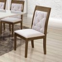 Ver imagem 4 de Conjunto Mesa Quadrada 140cm Grécia e 6 Cadeiras Milão Marka Móveis