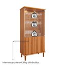 Ver imagem 5 de Cristaleira 4 Portas Vidro 176x85 Cm Mdf Cinamomo Molci