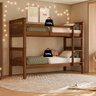 Cama Beliche de Solteiro Dupla Suspensa em Madeira Woodstore - 3