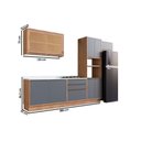 Ver imagem 2 de Cozinha Modulada Completa Versalis 6 Peças (2aéreos+2balcões+1paneleiro+1complemento) C6p162