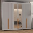 Ver imagem 2 de Guarda-roupas Casal 6 Portas com Espelhos Multimóveis Cr35242