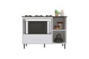 Ver imagem 1 de Balcão Armário para Cooktop Co com Espaço para Forno Cor Branco