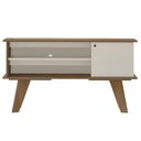 Ver imagem 1 de Rack Bancada para Tv 50 Pol 1p 120 Cm Cinamomo Off White Arly