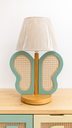 Ver imagem 3 de Luminária Infantil Borboleta Palha Indiana Madeira Natural Abajur Decorativo Quarto Infantil Menin