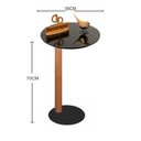 Ver imagem 2 de Mesa de Apoio Monopé para Sofá Redonda Preta 35x70 Cm