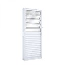 Ver imagem 2 de Porta de Aço Basculante 215x85cm com Vidro Mista Riobras