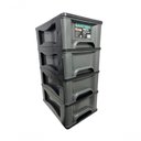 Ver imagem 2 de Gaveteiro Organizador 4 Gav Plasnew Resistente 1724 Cinza