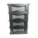 Ver imagem 3 de Gaveteiro Organizador 4 Gav Plasnew Resistente 1724 Cinza